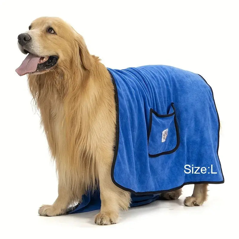 Super Absorbent Microfiber Pet Towels for Dogs & Cats