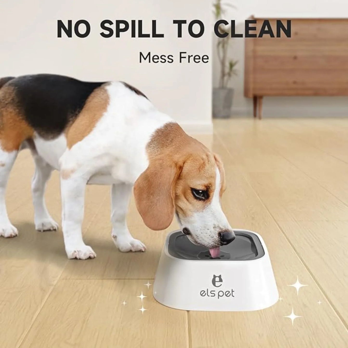 Splash-Free Floating Water Bowl for Dogs & Cats (1L)