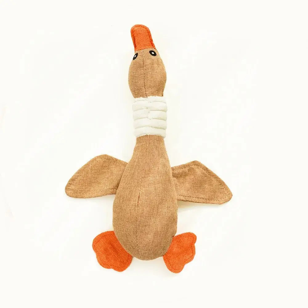 Plush Geese Sound Toy for Dogs and Cats – Teeth Grinding & Cleaning