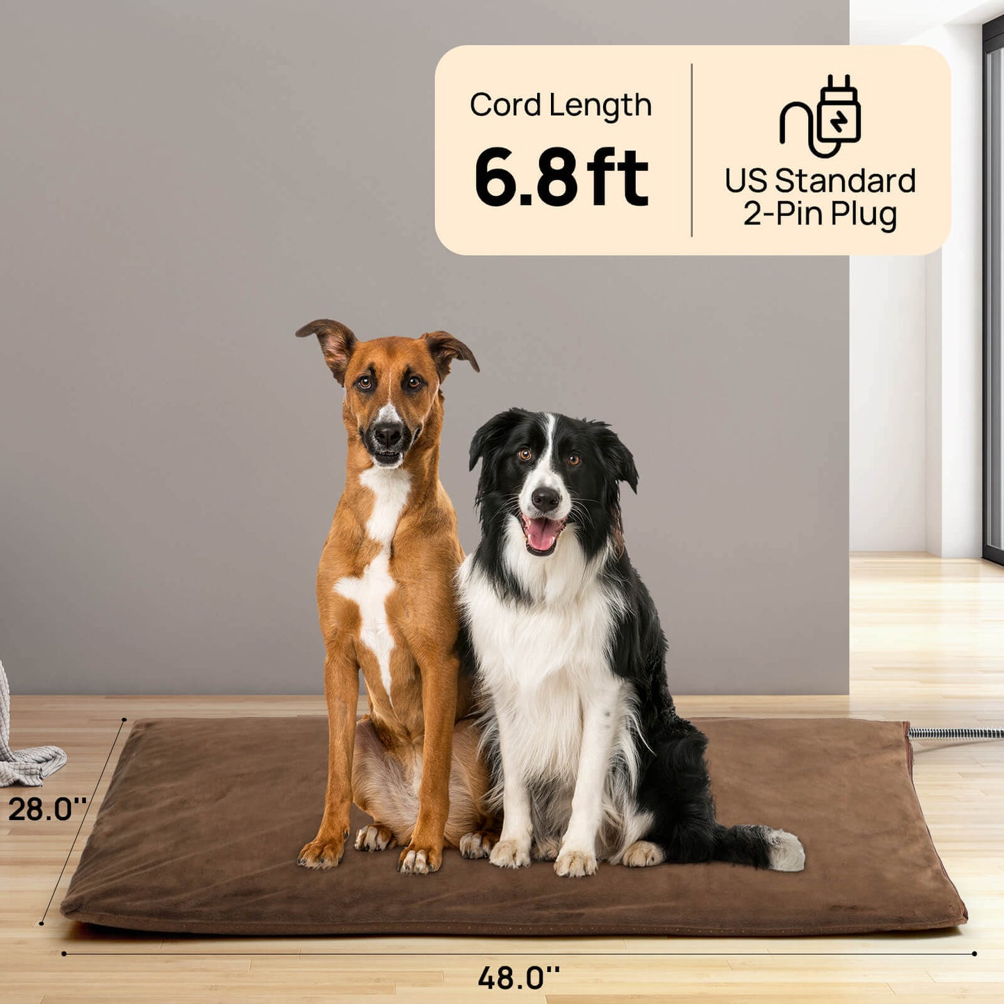 Tapis chauffant extérieur pour grands chiens