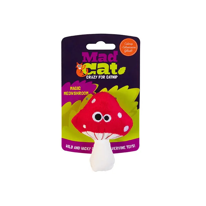 Mad Cat Magic Meowshroom Catnip & Silvervine Toy
