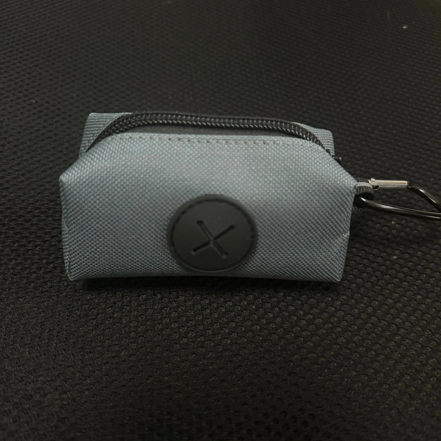 Canvas Dog Poop Bag Holder with Carabiner Clip