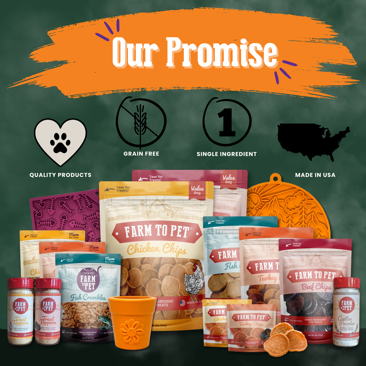 Farm to Pet Halloween Dog Treat Snack Pack Bundle
