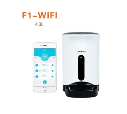 Smart Pet Feeder with Camera for Dogs and Cats