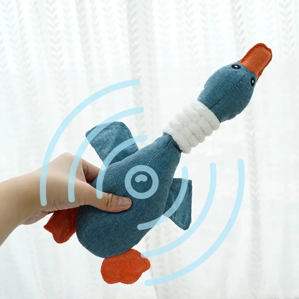 Plush Geese Sound Toy for Dogs and Cats – Teeth Grinding & Cleaning