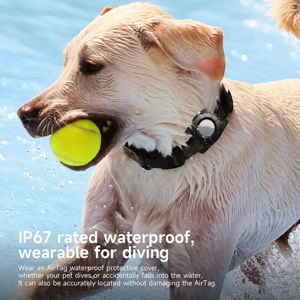Waterproof Apple Air Tag Case for Pets - IP67 Protective Collar Holder