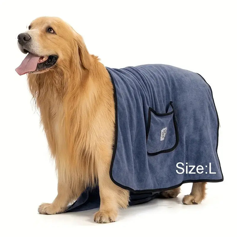 Super Absorbent Microfiber Pet Towels for Dogs & Cats