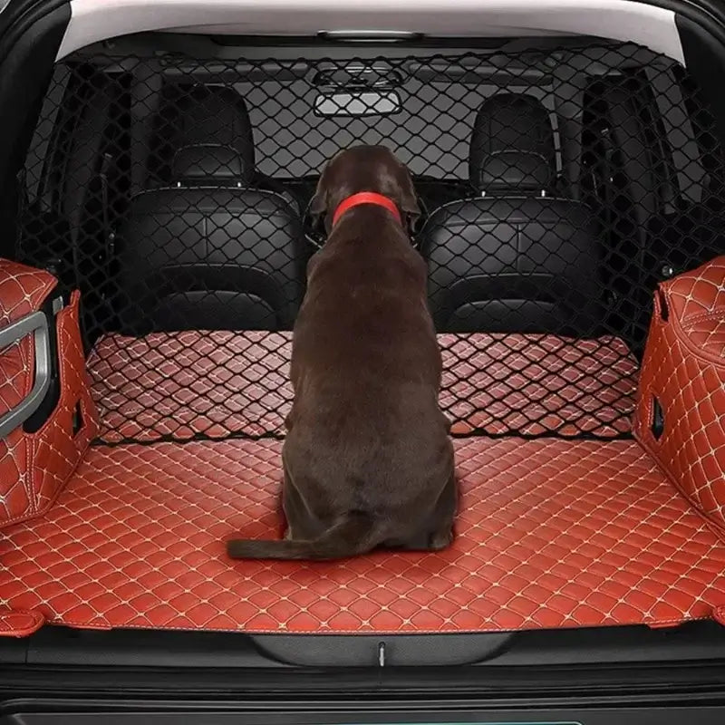 Pet Safety Car Boot Fence - Durable Nylon Insulation Mesh