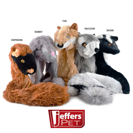 Jeffers Thinnies Unstuffed Plush Dog Toy – 21-Inch