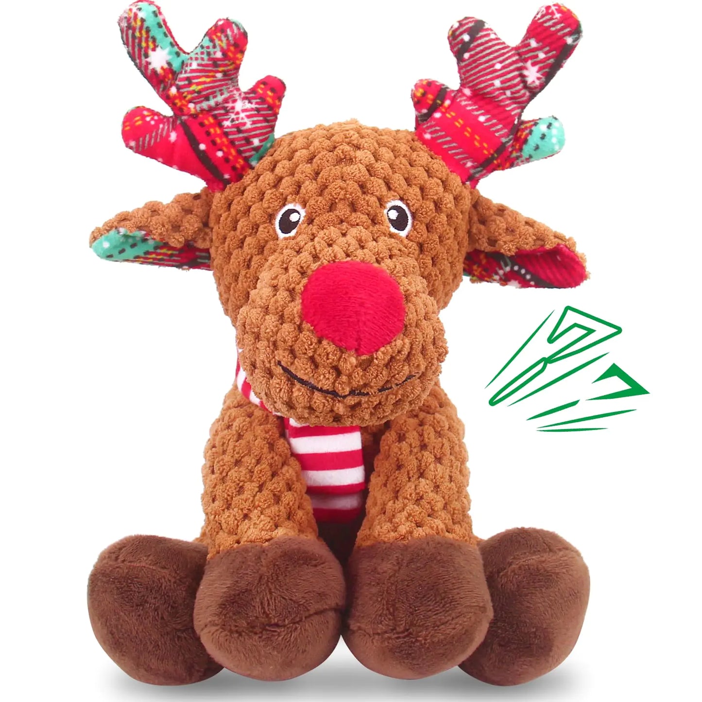 Christmas Reindeer Plush Dog Toy