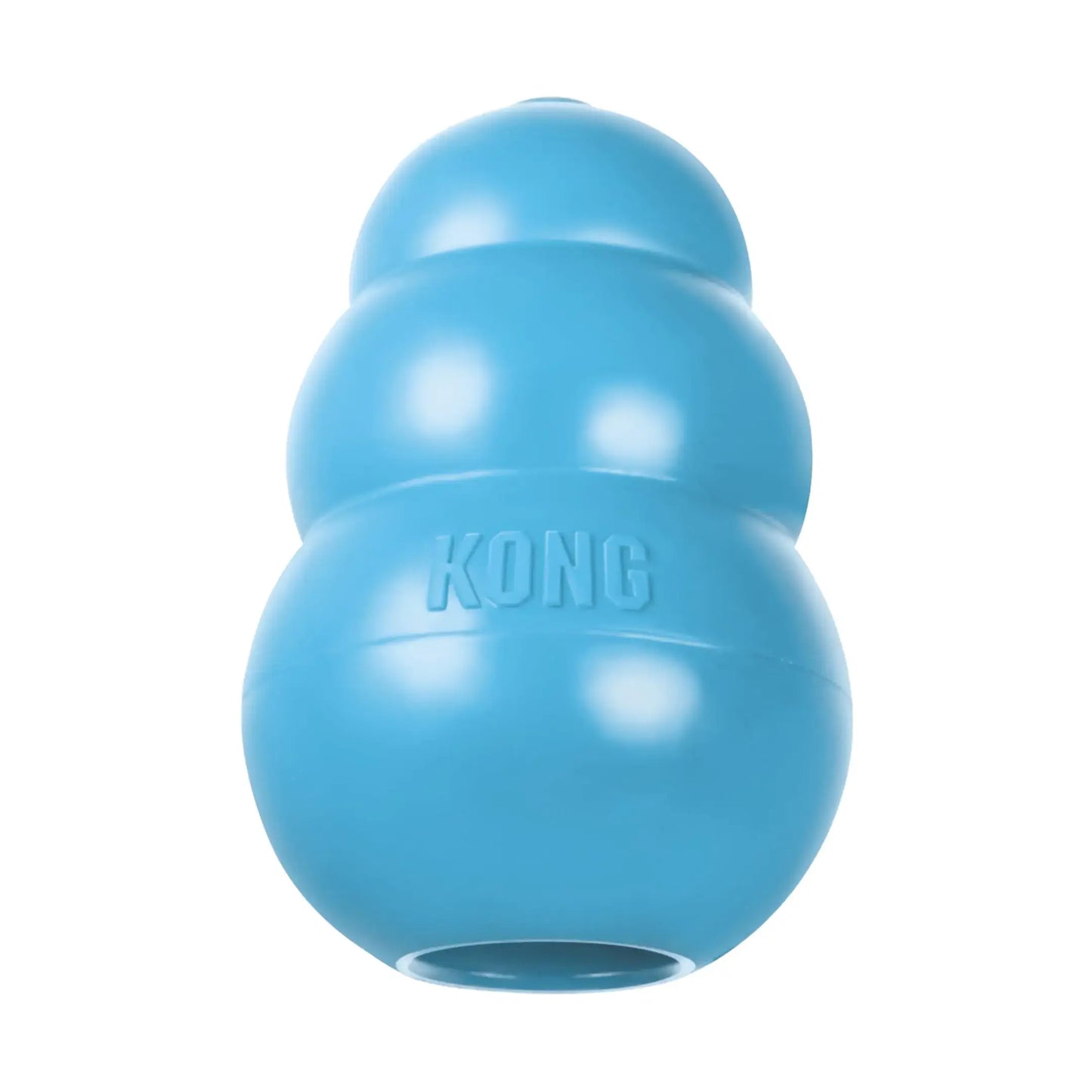 Puppy KONG - Soft Teething Rubber Toy for Dogs - Interactive Treat-Filling Dog Toy - Durable Chew & Play Toy for Medium Puppies - Blue