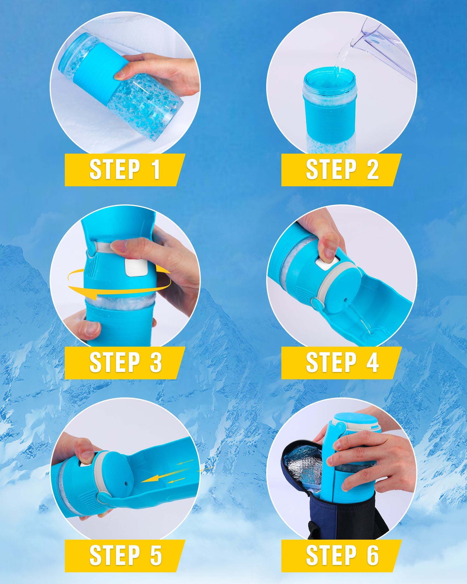 Foldable Freeze Dog Water Bottle-2