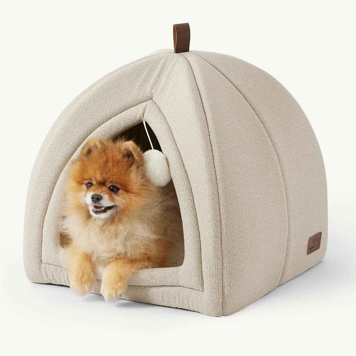 2-in-1 Cat Cave Bed – Foldable Tent, Washable Cushion