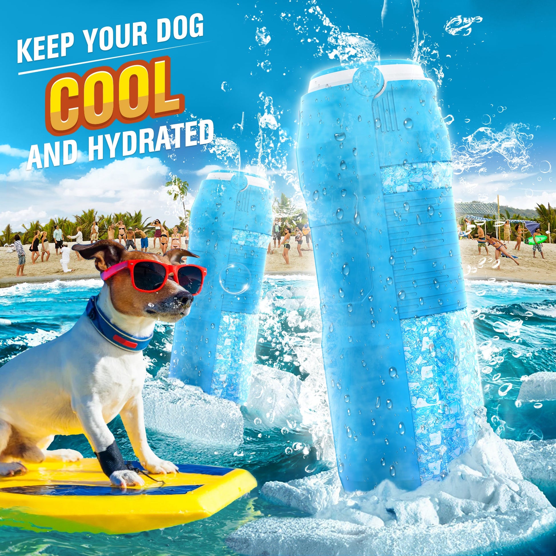 Foldable Freeze Dog Water Bottle-1