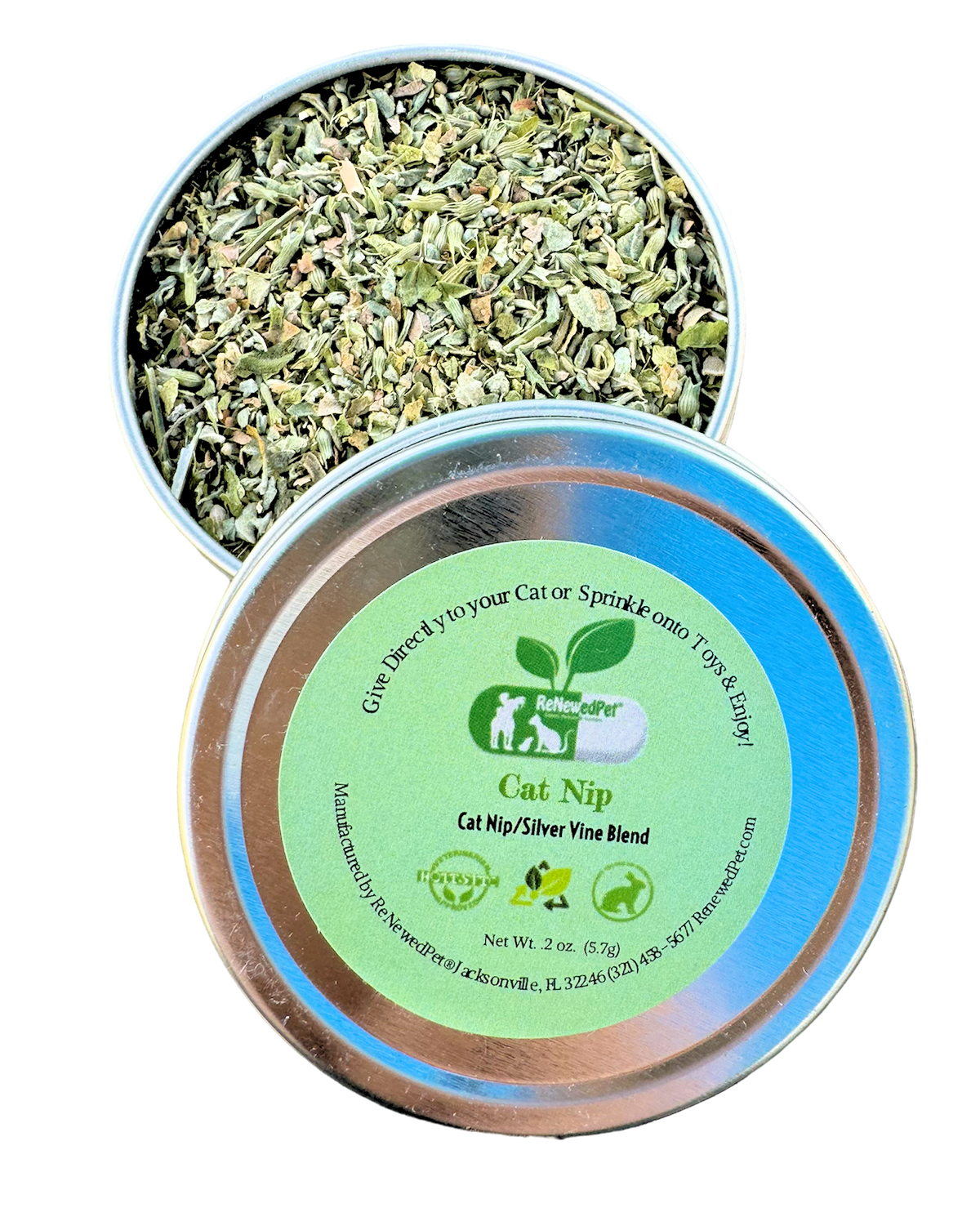 ReNewedPet Organic Catnip + Silvervine Playtime Blend