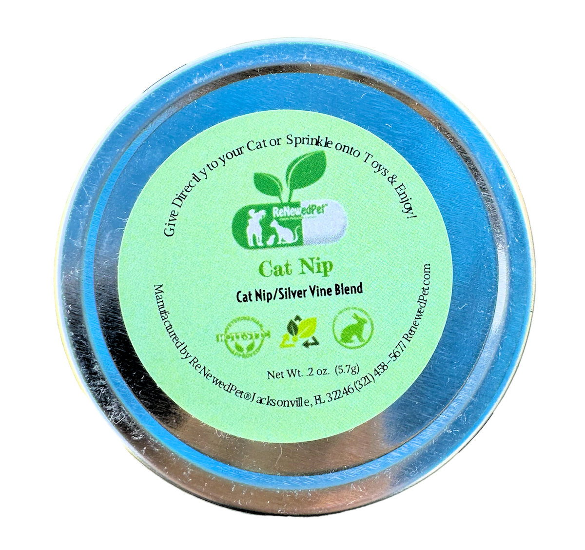 ReNewedPet Organic Catnip + Silvervine Playtime Blend