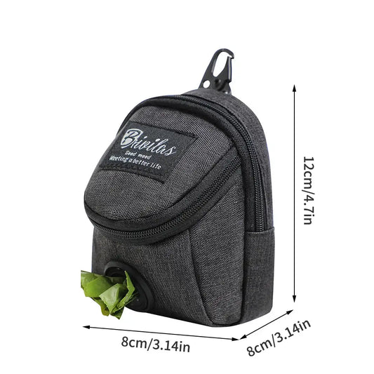 Pet Multi-Functional Dog Walking Bag with Snack & Waste Storage