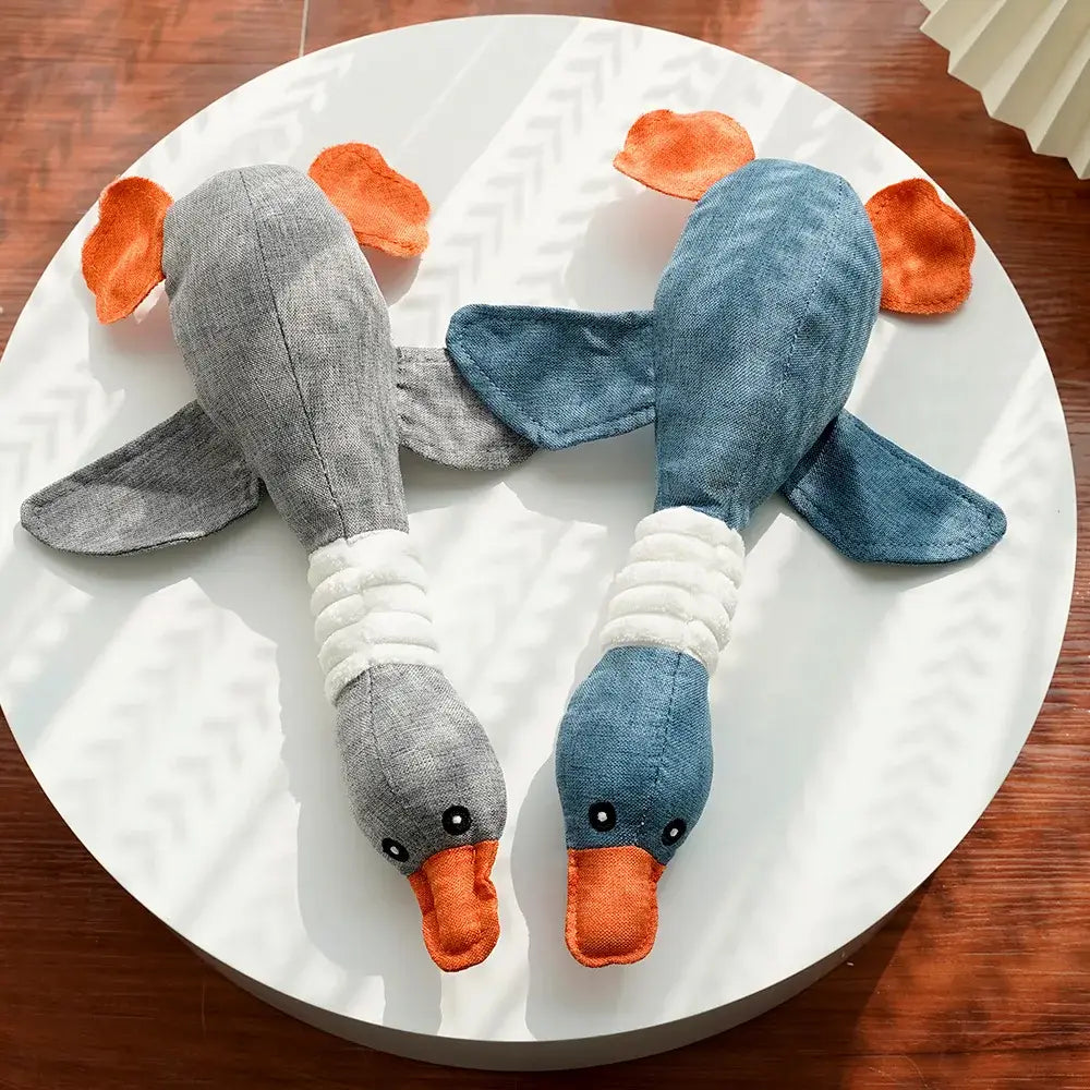Plush Geese Sound Toy for Dogs and Cats – Teeth Grinding & Cleaning