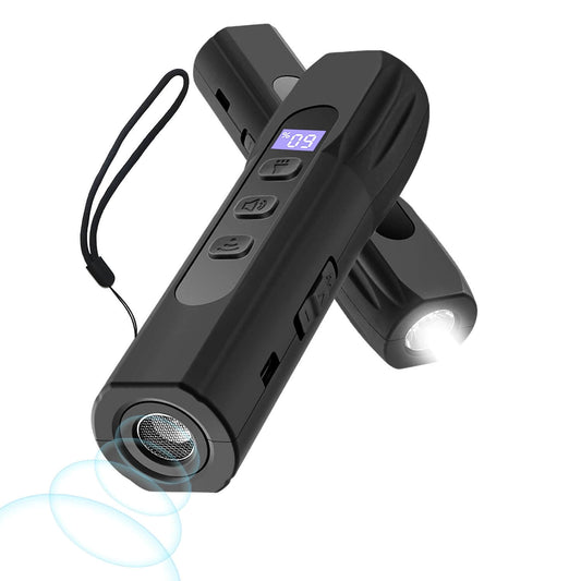 UltraBarkPro Rechargeable Ultrasonic Trainer, humane device for dog training with ultrasonic frequencies.