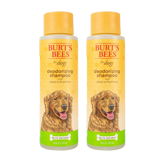 Burt's Bees Apple-Rosemary Deodorizing Dog Wash | Cruelty-Free & Natural - Twin Pack