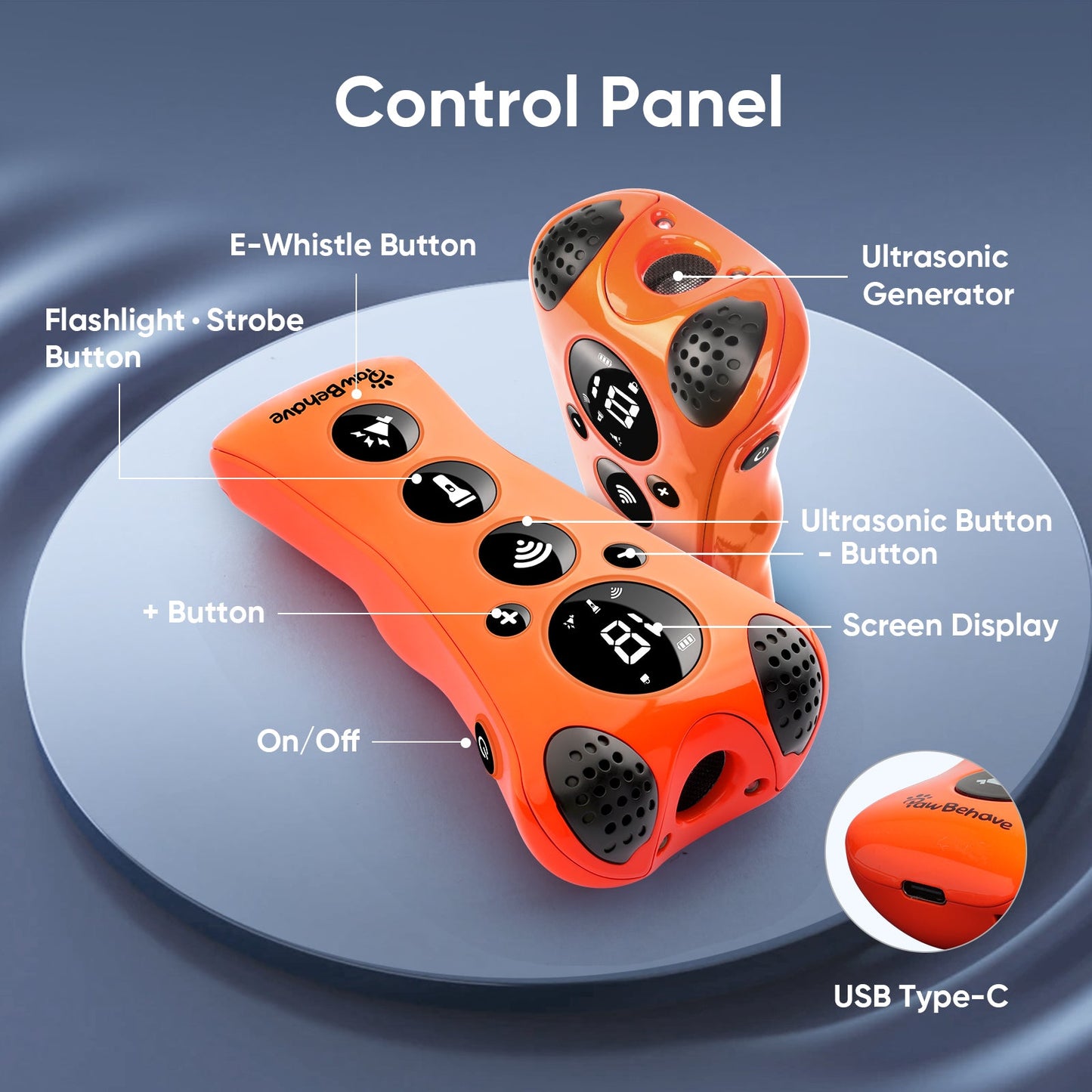 Adjustable Ultrasonic Dog Trainer  Variable Frequency
