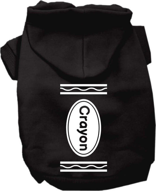 Halloween Pet Hoodie "Crayon Costume"