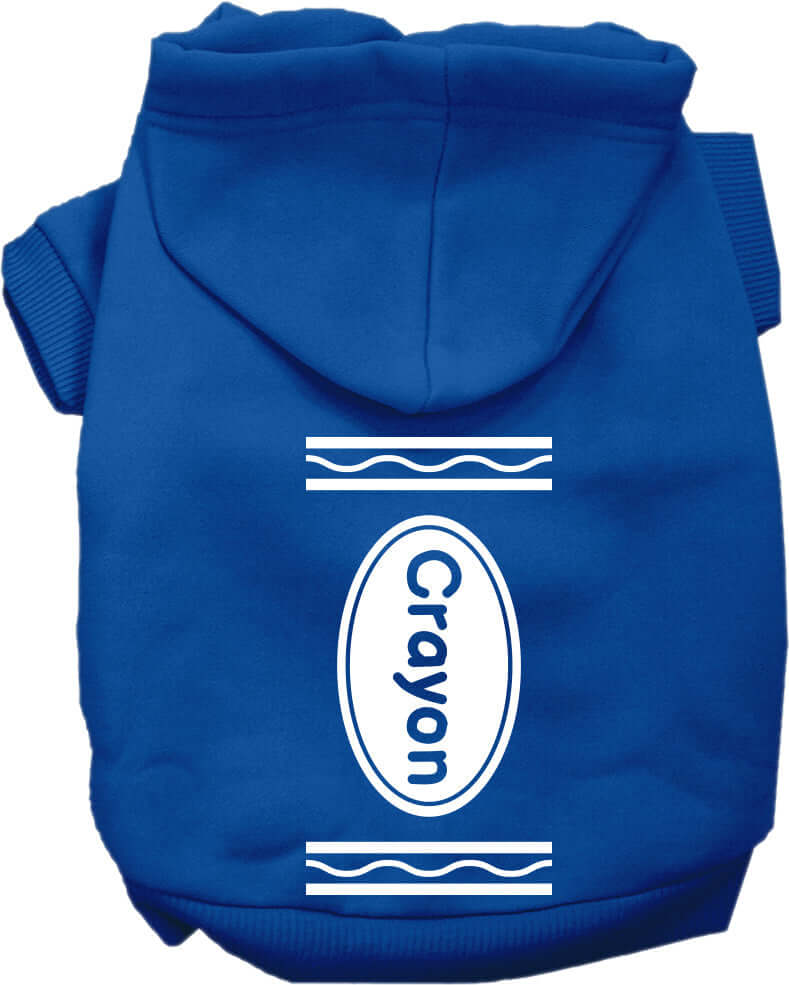 Halloween Pet Hoodie "Crayon Costume"