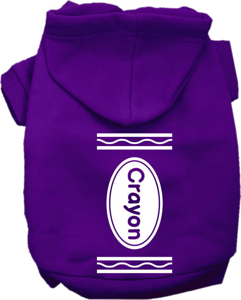 Halloween Pet Hoodie "Crayon Costume"