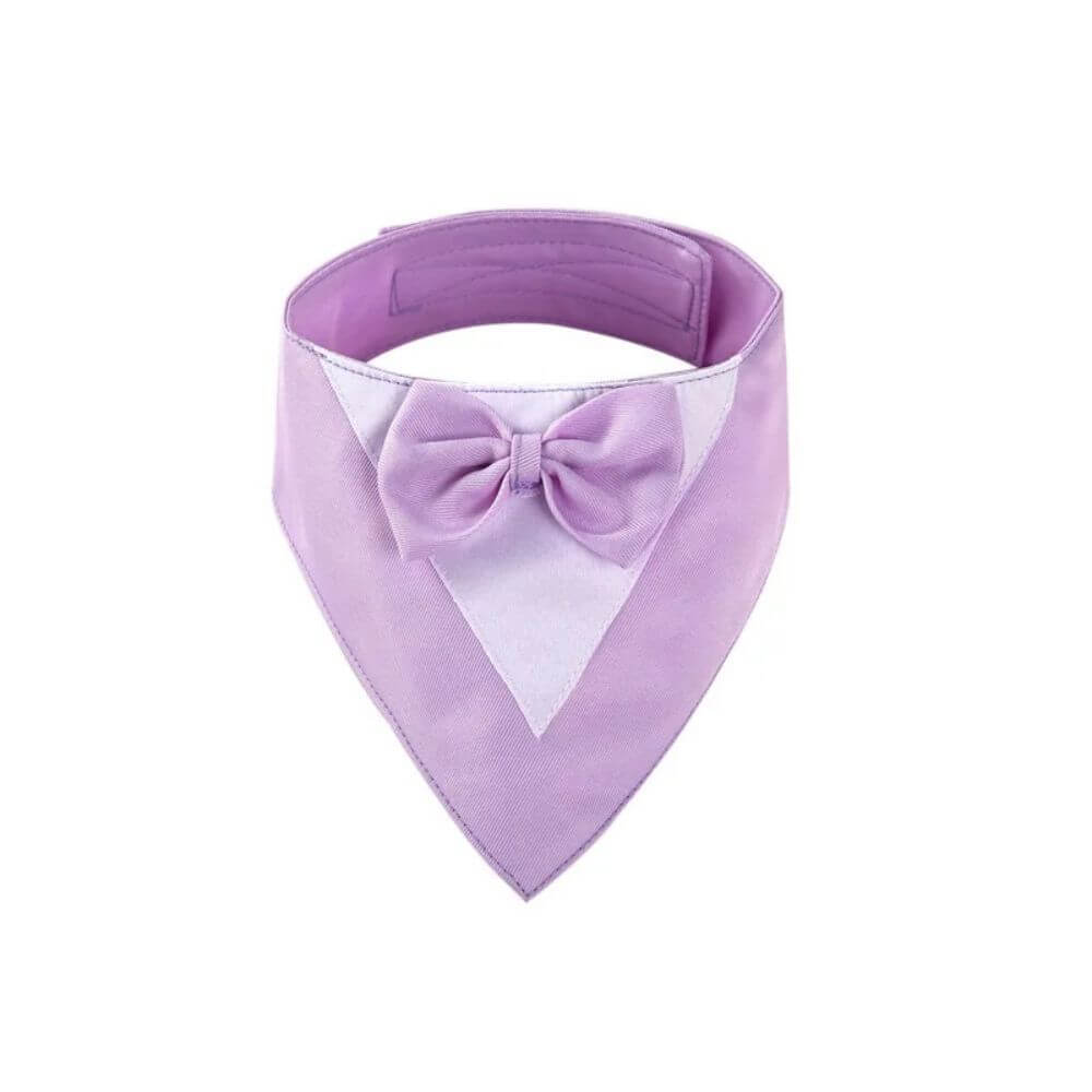 Bow Tie Dog Collar Scarf Bib