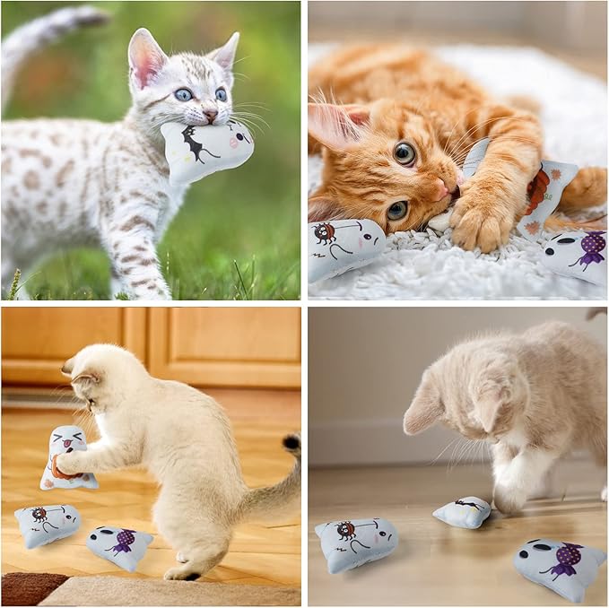 Halloween Catnip Plush Toys – 5 Pack