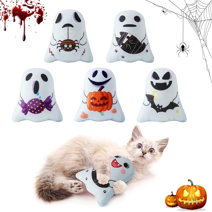 Halloween Catnip Plush Toys – 5 Pack