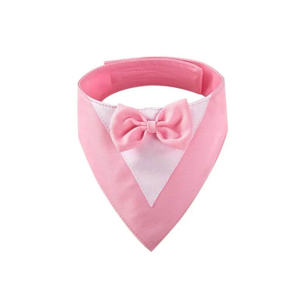 Bow Tie Dog Collar Scarf Bib