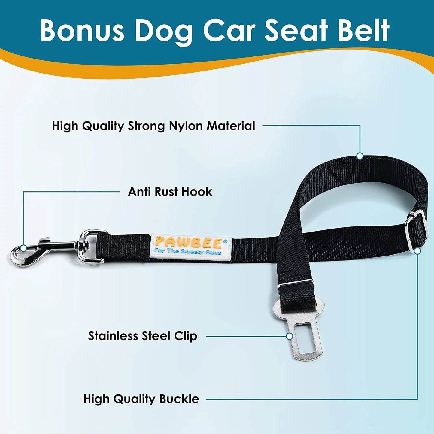 Housse de siège de voiture de luxe pour chien – Imperméable, antidérapante et prête pour le voyage | La collection Max & Rex
