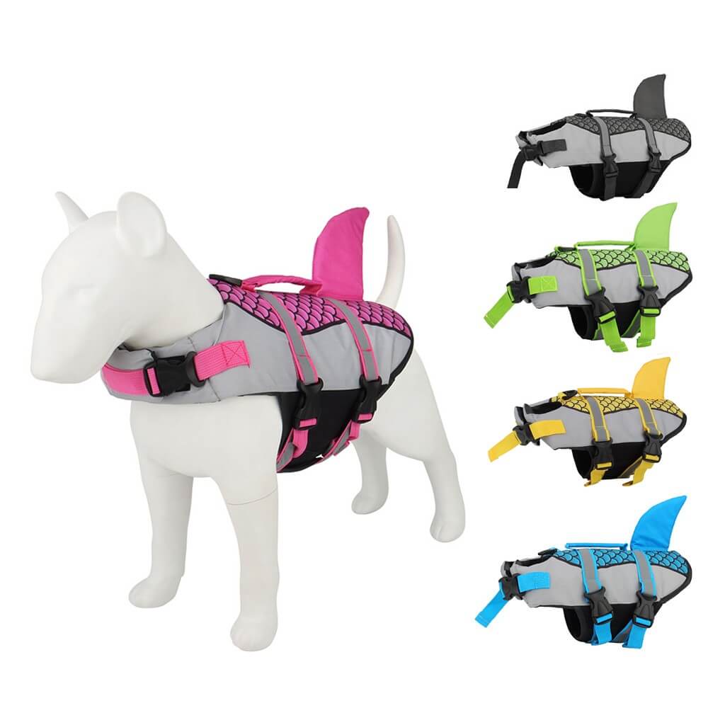 Dog Shark Life Jacket Vest Swim