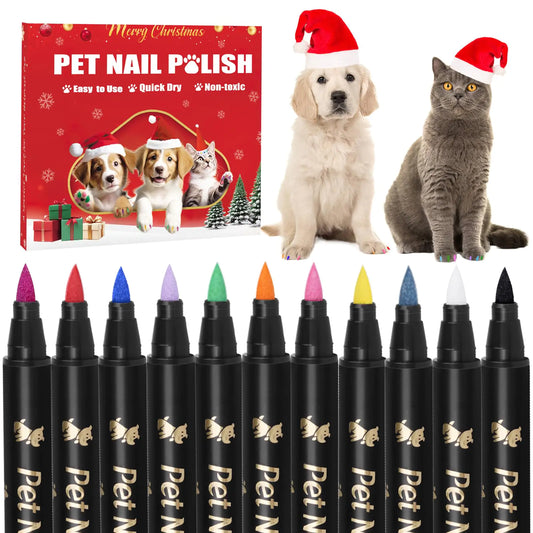 Festive Quick Dry Pet Nail Polish Kit