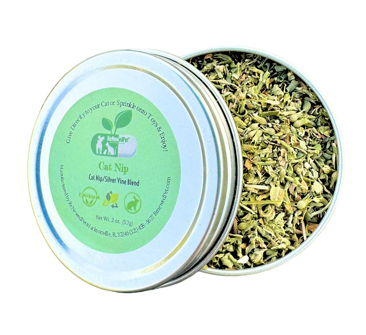 ReNewedPet Organic Catnip + Silvervine Playtime Blend
