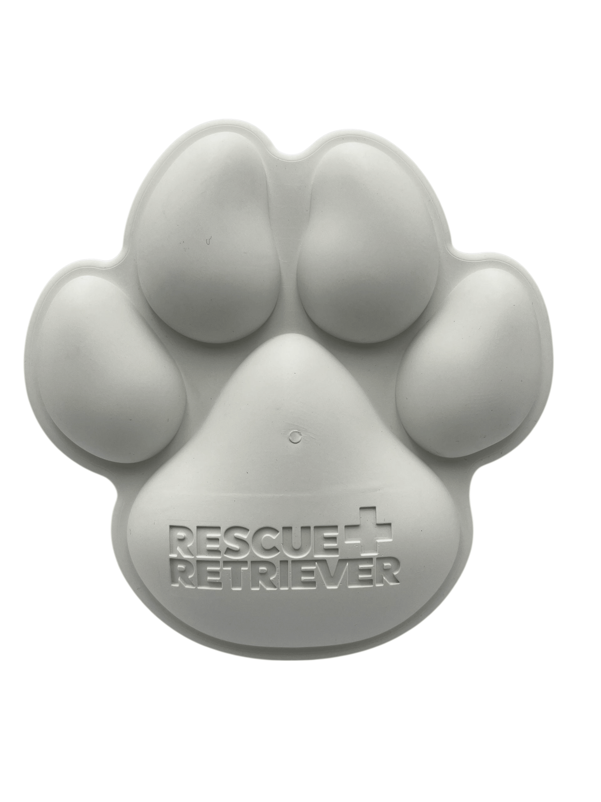 Rescue+Retriever Pet Smoke Detector Safety Bundle featuring a durable chew toy in the shape of a paw.