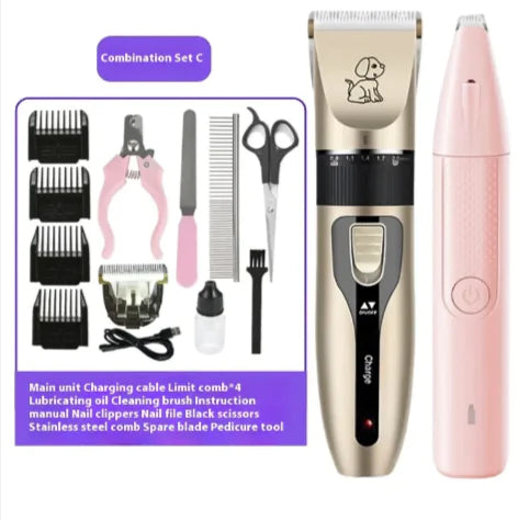 Electric Pet Grooming Clipper Set