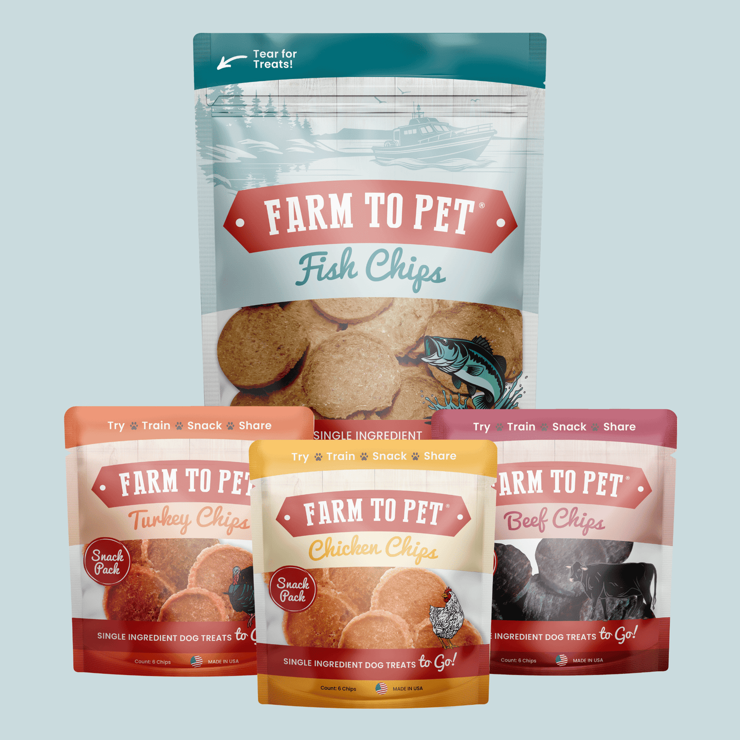 Puppy Packs Snacks Dog Treat Starter Pack Single-Ingredient