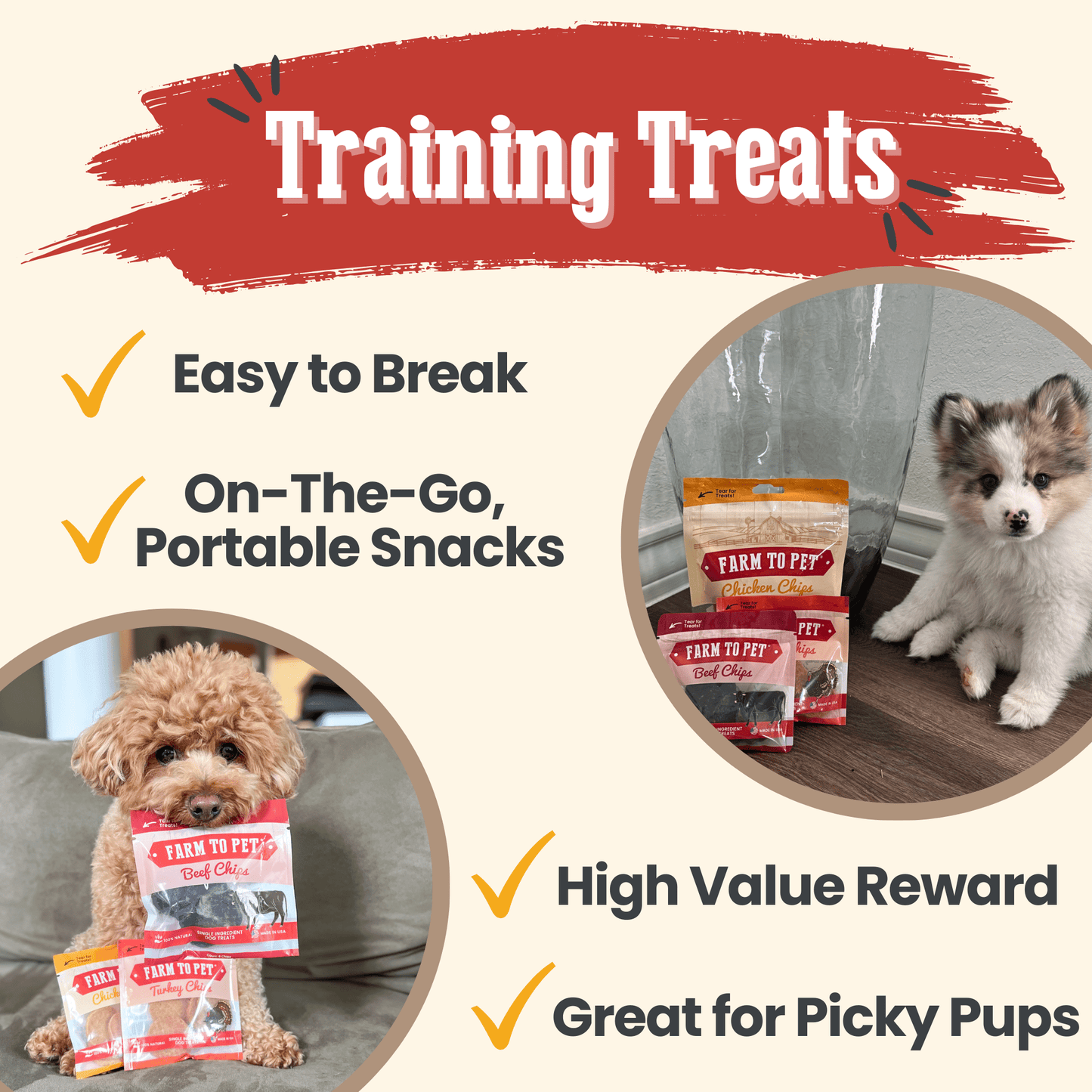 Puppy Packs Snacks Dog Treat Starter Pack Single-Ingredient