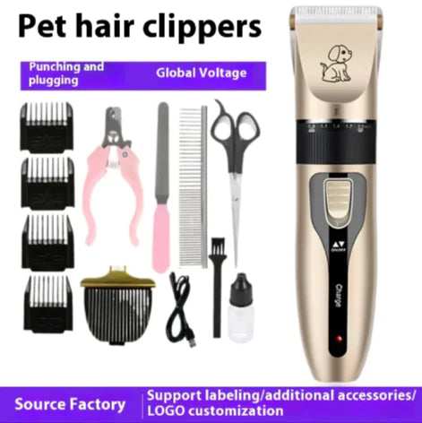 Electric Pet Grooming Clipper Set