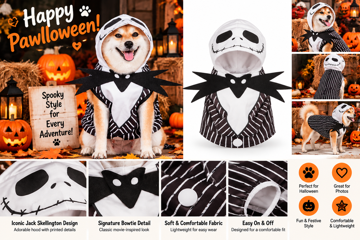Disney Jack Skellington Dog Costume – Large