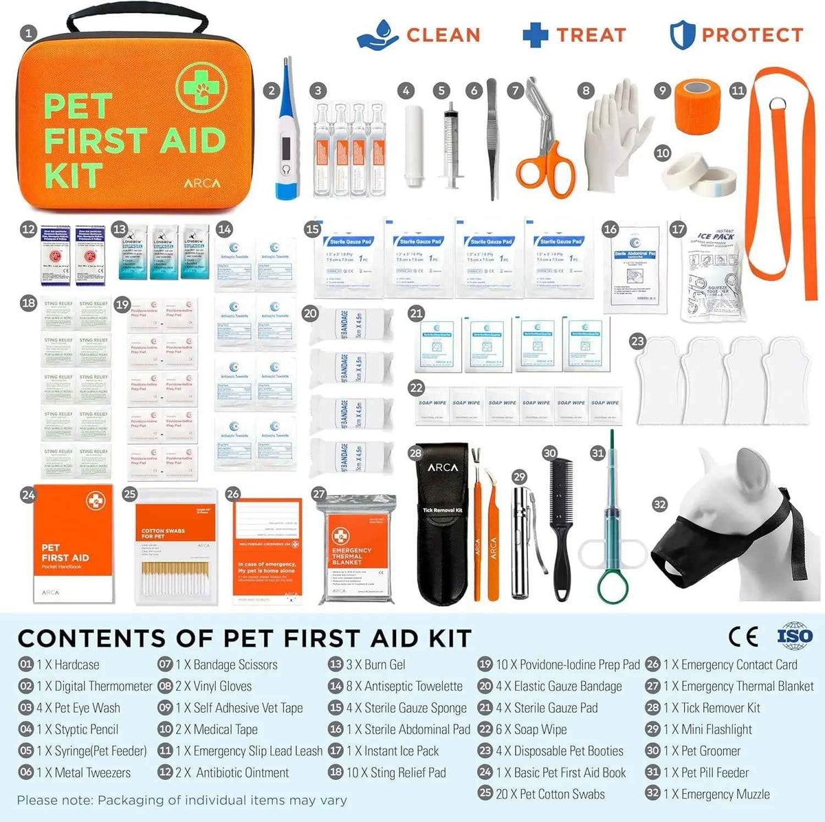 Pet First Aid Kit – 100+ Piece Emergency Travel Kit