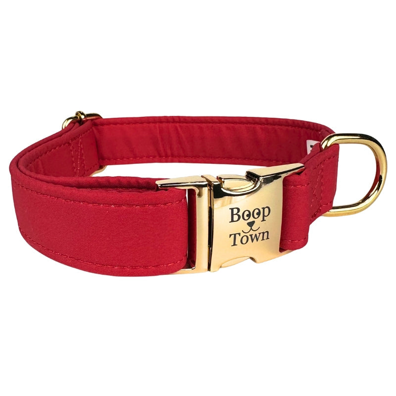 Boop Town Durable Soft Comfortable Cotton Dog Collars