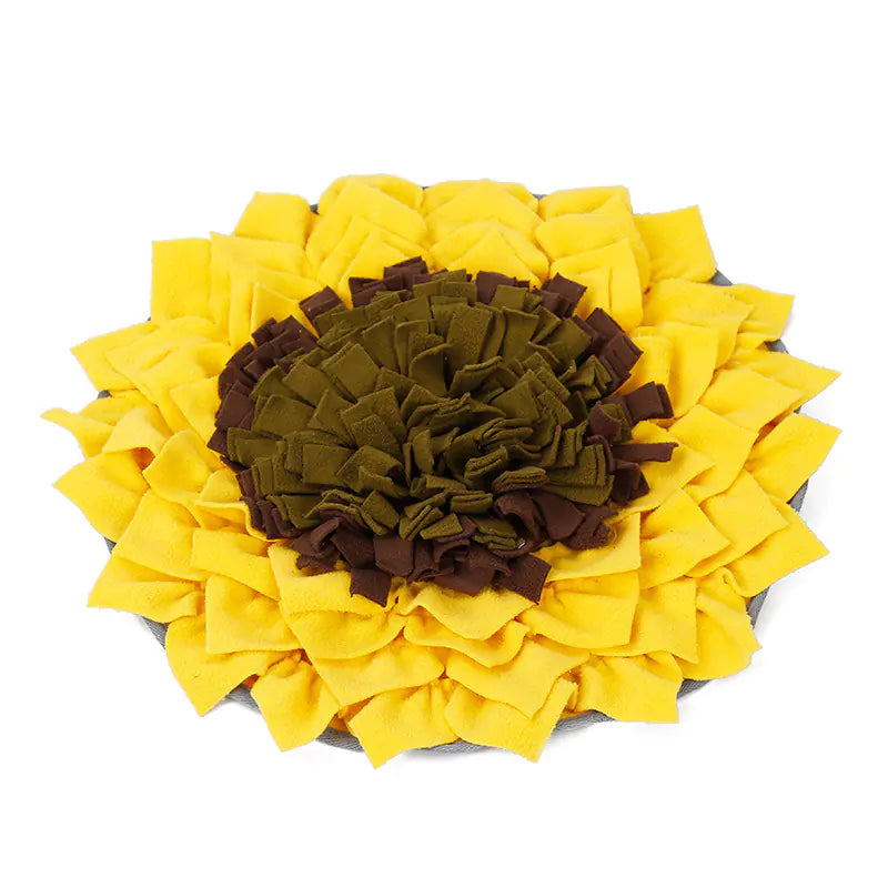 Sunflower Pet Snuffle Mat for Slow Feeding and Training and Fun