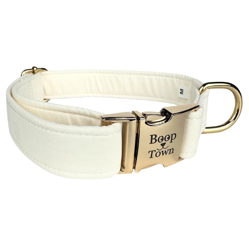 Boop Town Durable Soft Comfortable Cotton Dog Collars