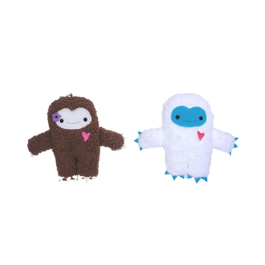 Coffret cadeau de jouets en peluche Yéti et Bonhomme de neige pour chien avec couineur et papier bruissant