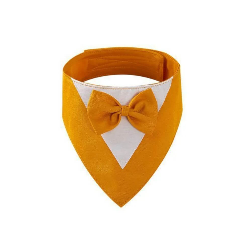 Bow Tie Dog Collar Scarf Bib