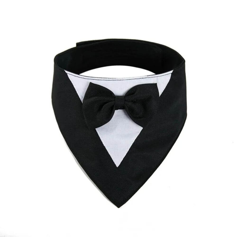 Bow Tie Dog Collar Scarf Bib