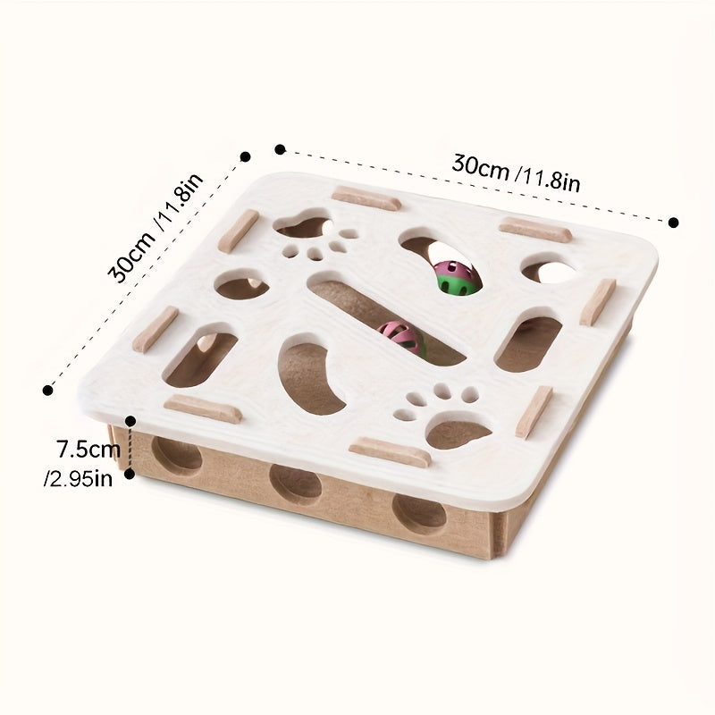Felt Maze Tunnel Interactive Cat Puzzle Toy